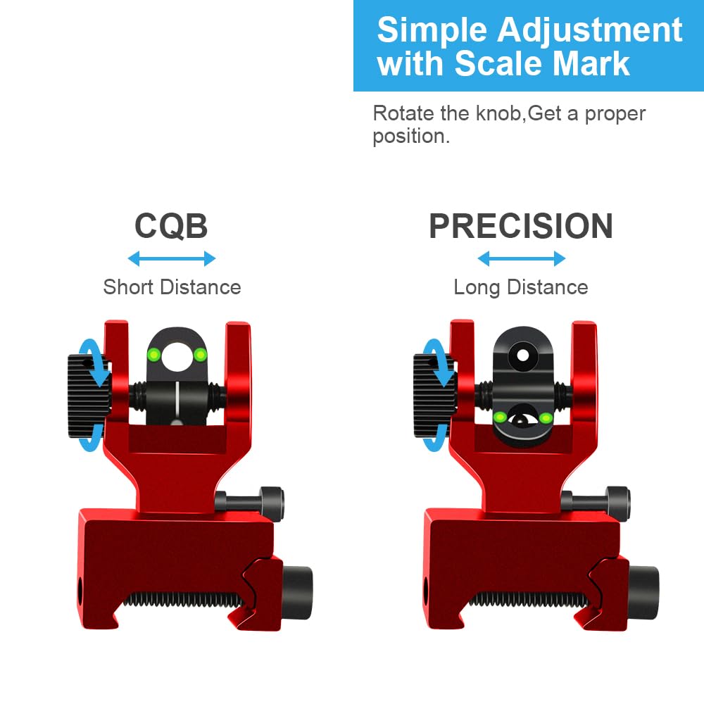 Amazon.co.jp: 光ファイバーフリップアップアイアンサイトピカティニー