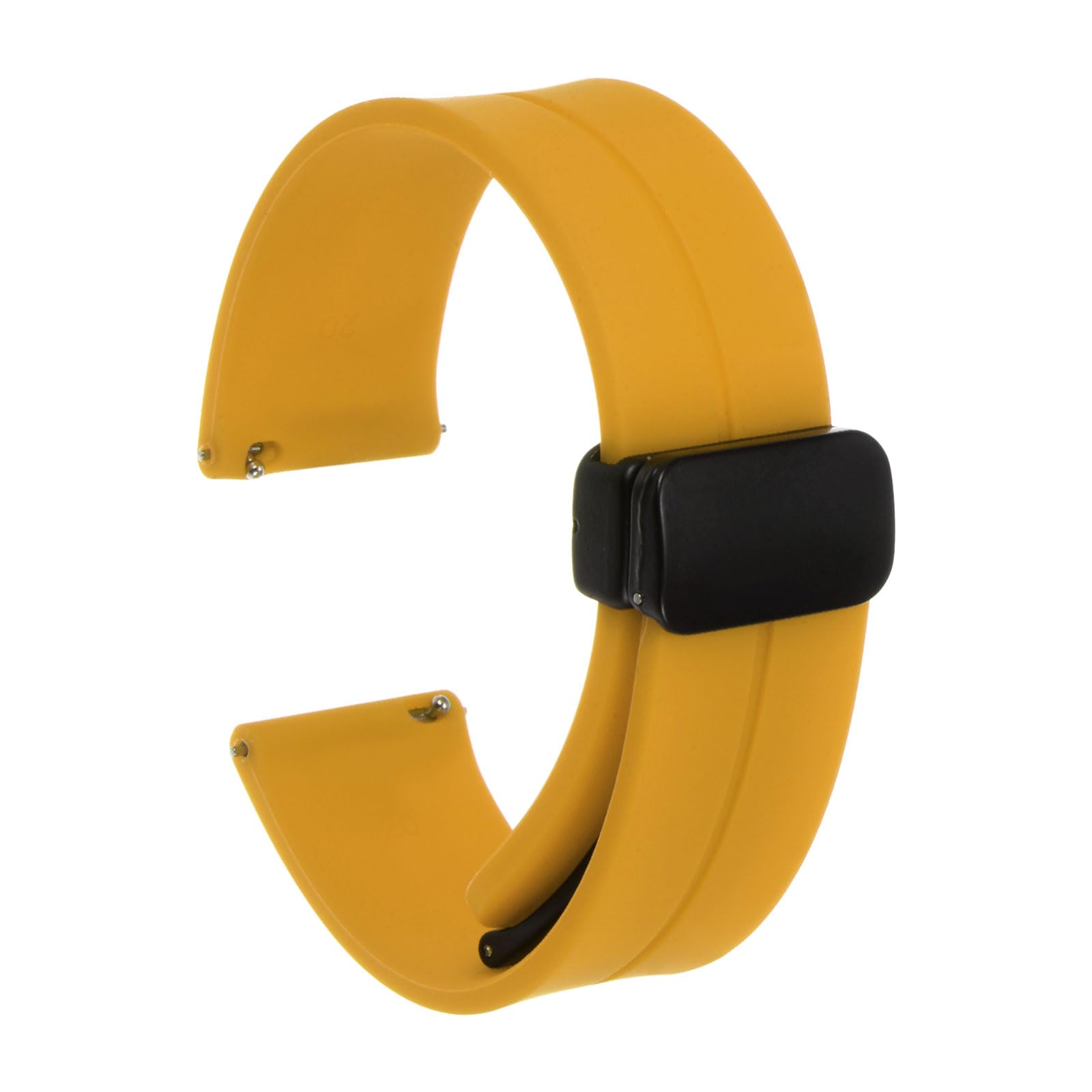 QUARKZMAN Magnetisches Silikon Uhrenarmband 20mm Schnellvers