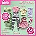 Barbie DIY Urban & Chic Fashion Designer Set – 80-Piece Custom Outfit Kit | Includes Dress, Tops, Leggings, Gold Letters, Stickers & Stamp | Creative Barbie Fashion Toy for Kids Ages 5+