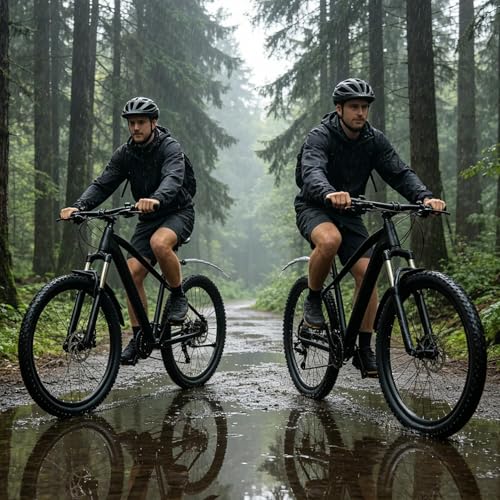 Guardabarros de bicicleta ajustable con sistema retráctil contra salpicaduras 2