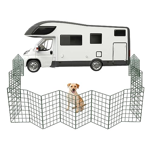 Conka Pets - Caravan Dog Fence - Outdoor Play Pen for Caravan Motorhome Tent - Portable Pen for Dogs 10cm x 12cm Mesh Stops Dogs from Jumping - Foldable - Covers 4ft/1.2 Metre Area