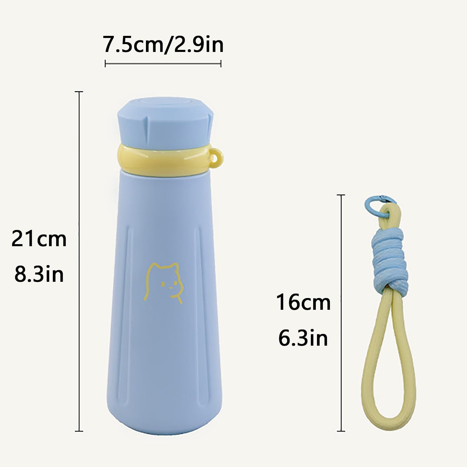 430ml / 14.5oz, Taza Termo Cafe para Llevar, Vaso Termo, Seguro y Duradero, Fácil de Transportar, Un Regalo Ideal Tanto para Hombres Como para Mujeres(Blue)