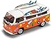 DICKIE TOYS 203776001 Retro VW Surfer Camper Van with Friction Drive 32 Centimetre Scale 1:14
