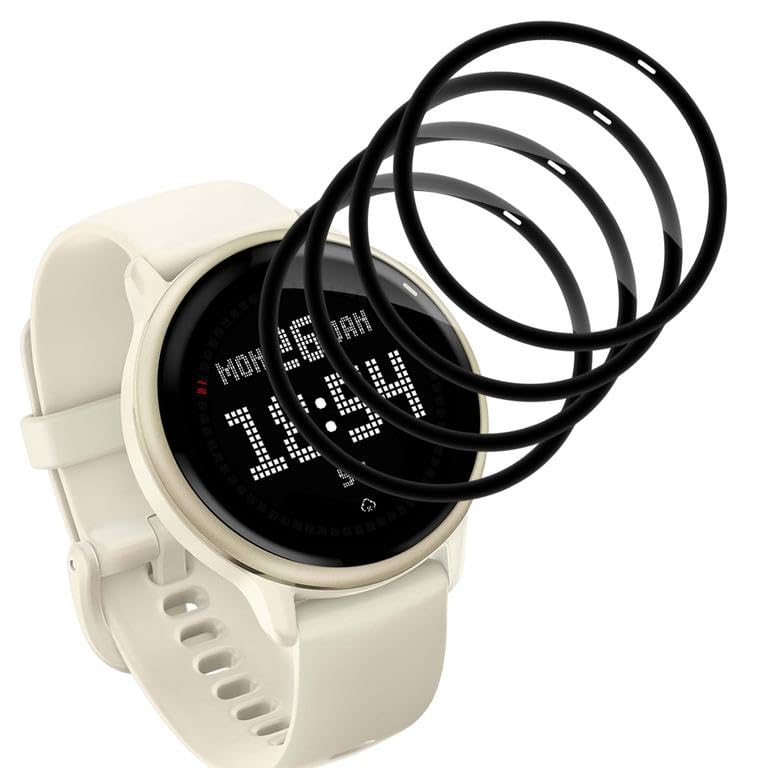 WolfFancy (4 Stück) TPU Schutzfolie für Garmin Vivoactive 6 Schutz, HD Klarsicht Displayschutz für Garmin Vivoactive 6 Folie, Keine Blasen Schutzglas Anti Kratzer Sensitive Touch Displayschutzfolie