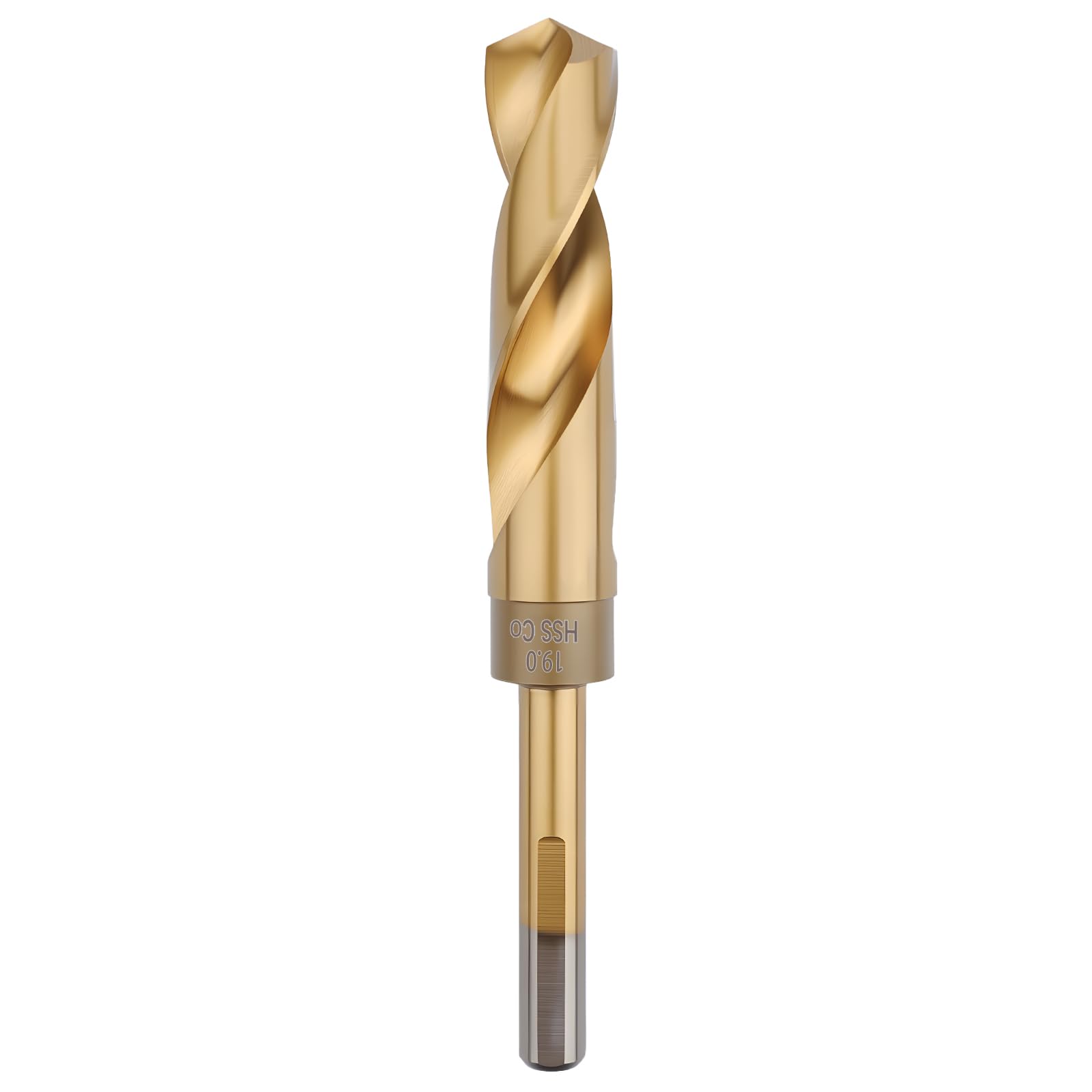 MOXPIFY 19mm Metal Drill Bit, M35 HSS 5% Cobalt Drill Bit for Hard Steel