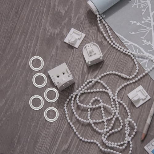 Anillos plisadas de plástico para solucionar la caída de cortinas de hogar 5