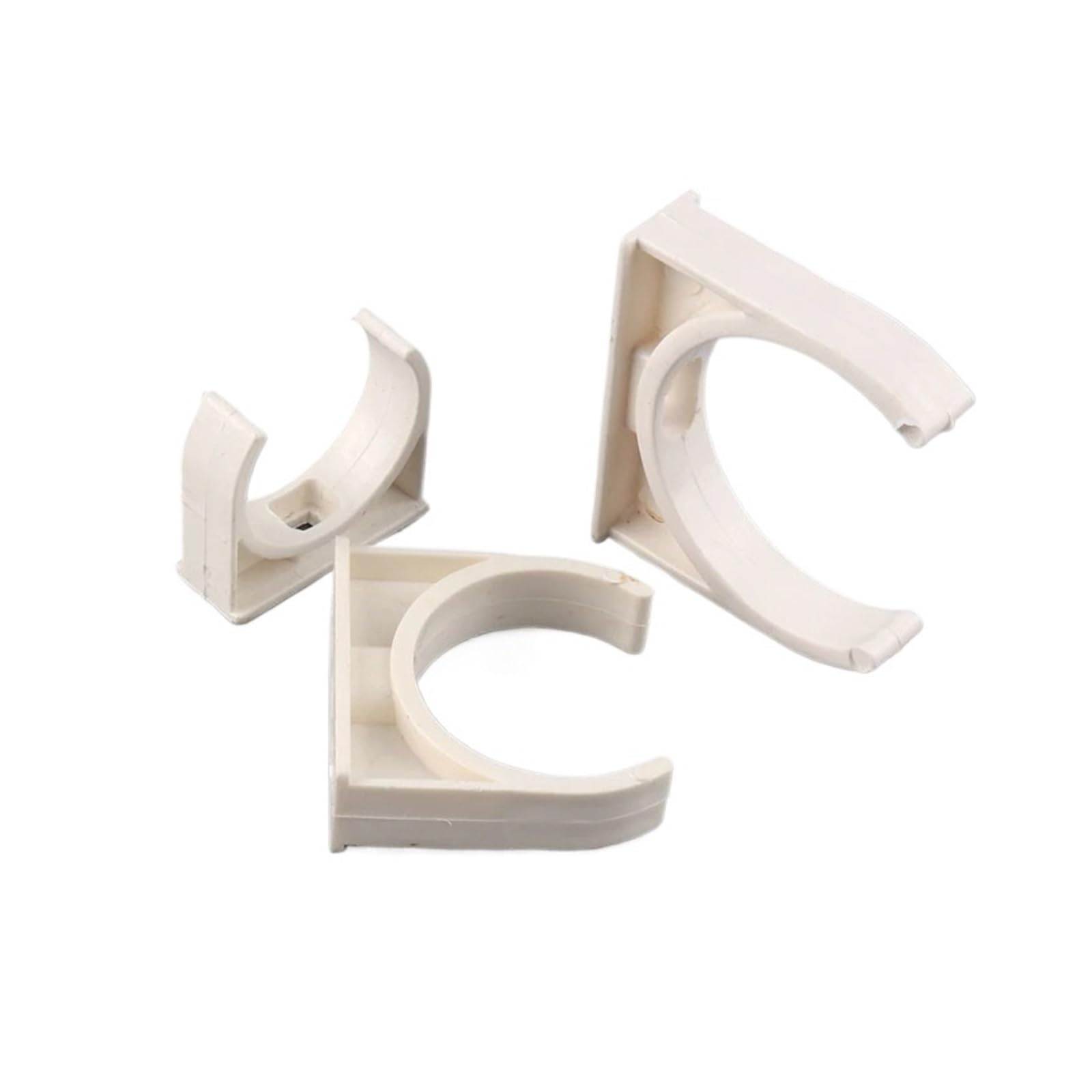 Plastikowe klipsy do węży 10 sztuk zacisków rurowych PVC ID 20~50mm rura doprowadzająca wodę do akwarium typu U uchwyt karty mocujący narzędzia do mocowania rur nawadniających(G2,50mm)