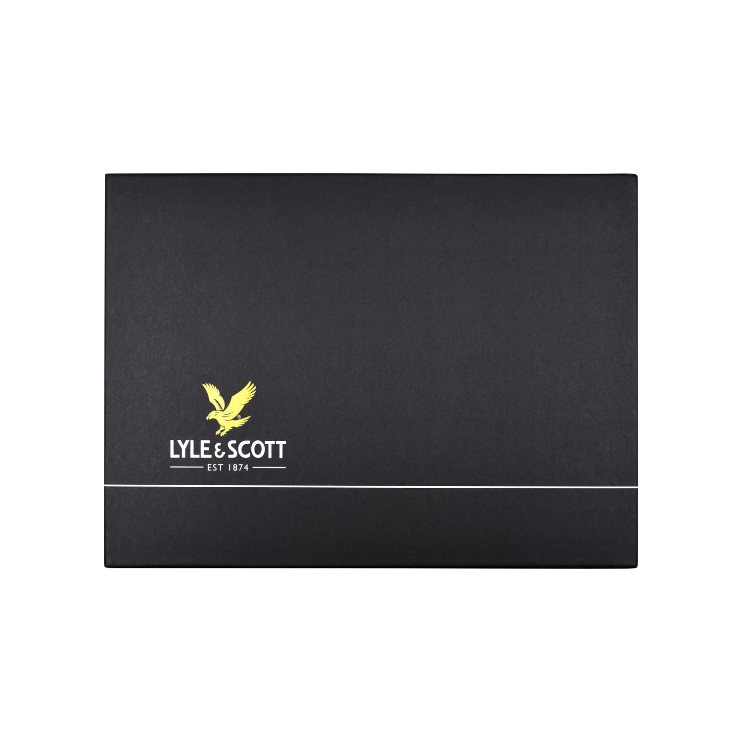 Lyle & Scott Set di berretto e sciarpa da uomo in lana d'agnello a coste