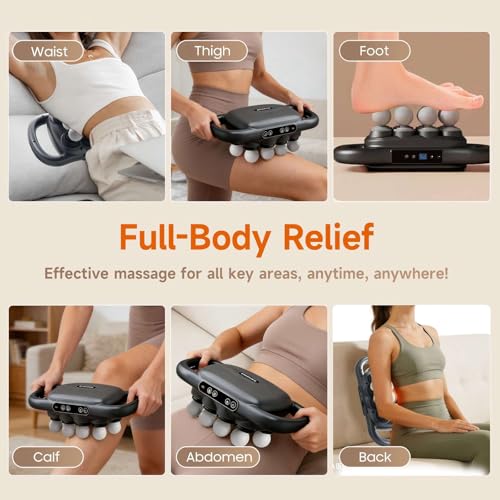 Image of 16-Head Massage Gun Set, Deep Tissue Percussion Massager, Electric Muscle Massager with 9 Adjustable Speeds, Portable for Home, Gym, Office, Travel, Black