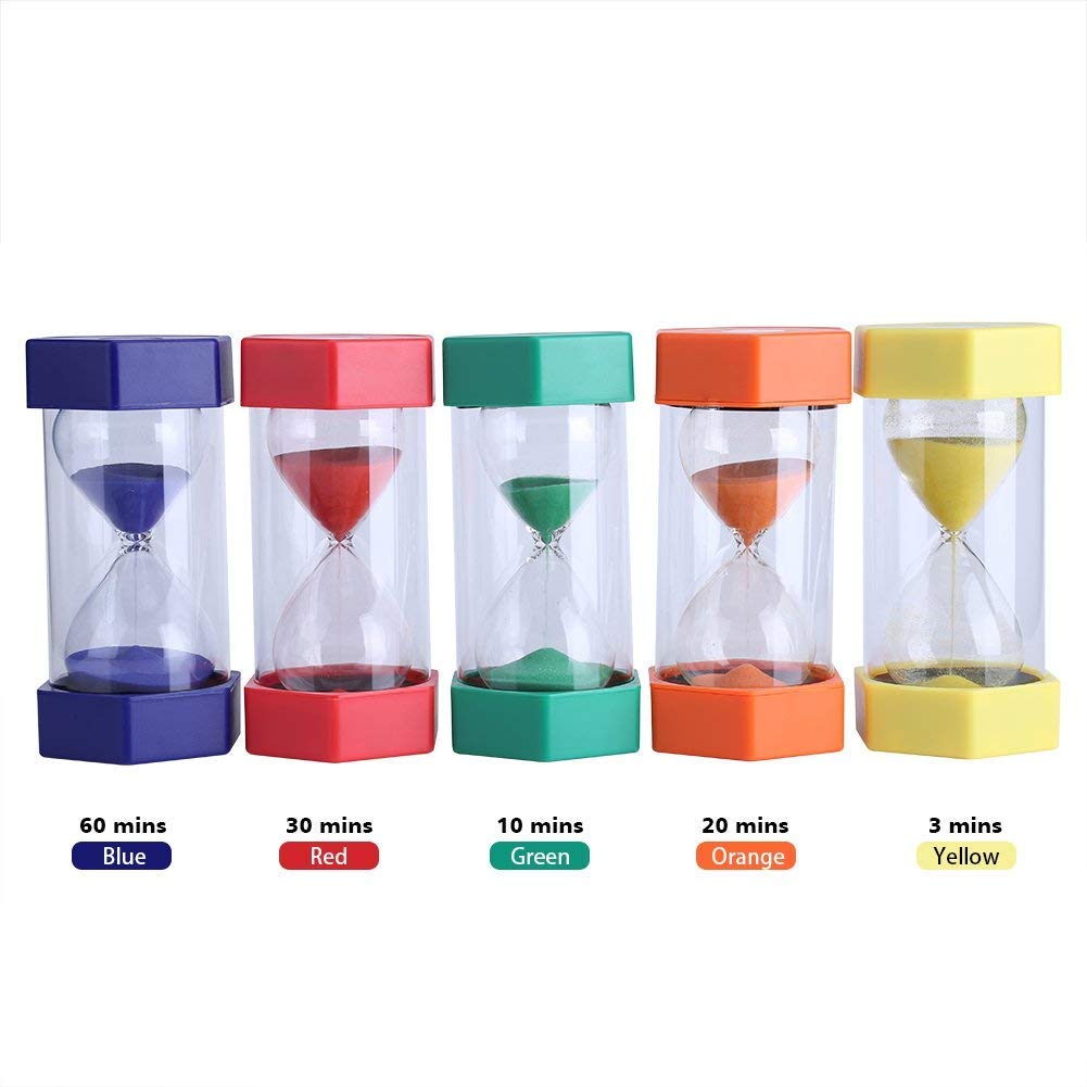 Clessidra blu sabbia da 2 minuti, timer per doccia senza