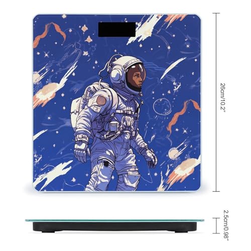 Báscula digital de baño FekiLoot con vidrio templado 26x26 cm miniatura 2