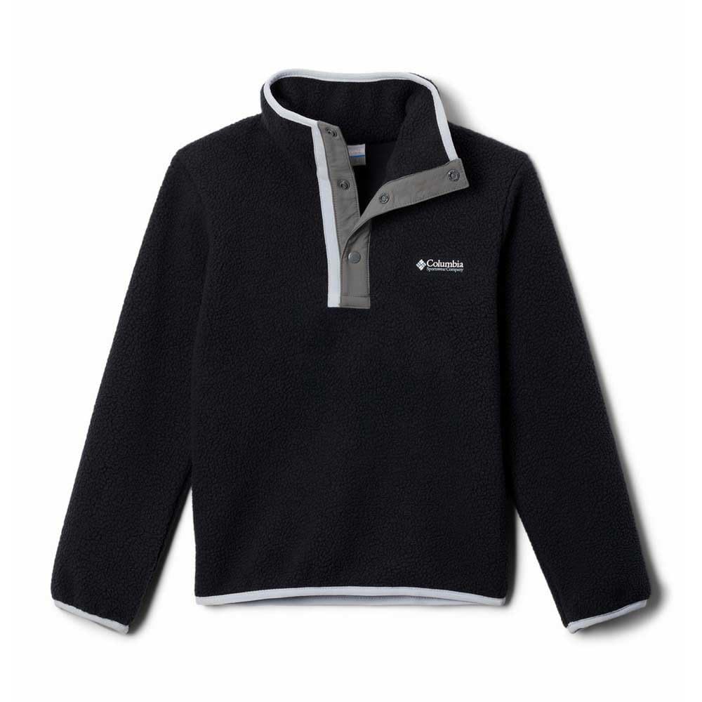 Columbia Youth Unisex Helvetia 2 Half Snap Fleece, Black/City Grey, 128