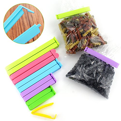 Bakhuk 48Pcs Plastic Sealing Clips Bag Clips For Food, Chip Clips Food Clips For Snack Bag In 6 Sizes(2.8In, 3.6In, 4.4In, 5.6In, 6.4In, 7.2In) #TOP5