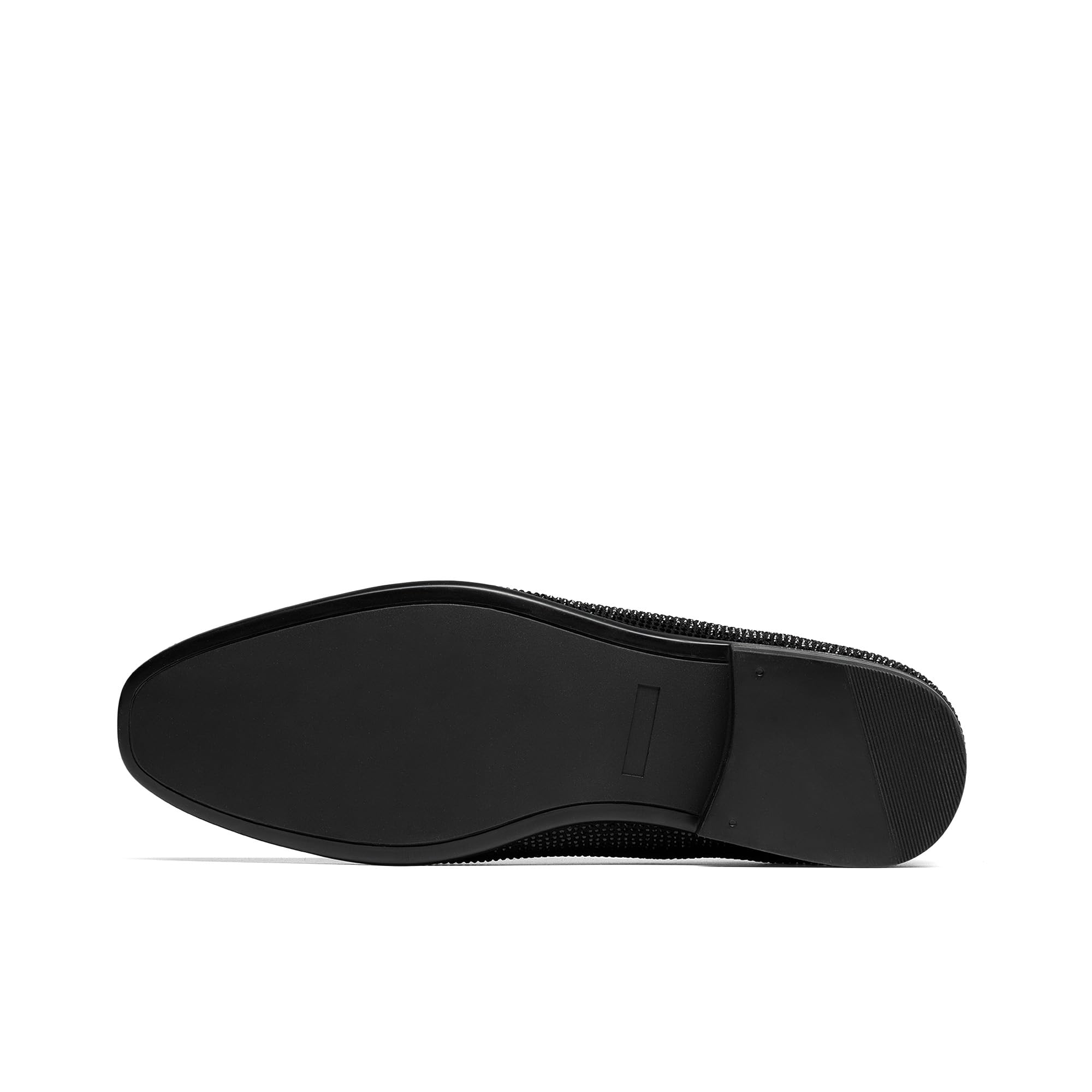 Bruno Marc Mocasines de vestir con borlas para hombre, cómodos zapatos de esmoquin con diamantes de imitación para boda, fiesta, graduación
