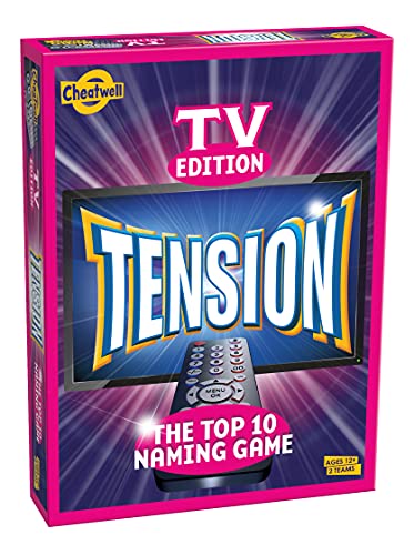 Tension TV Edition - The Top 10 Naming Game - Party Game For Ages 12+ - Television Trivia Game That Will Keep You Guessing
