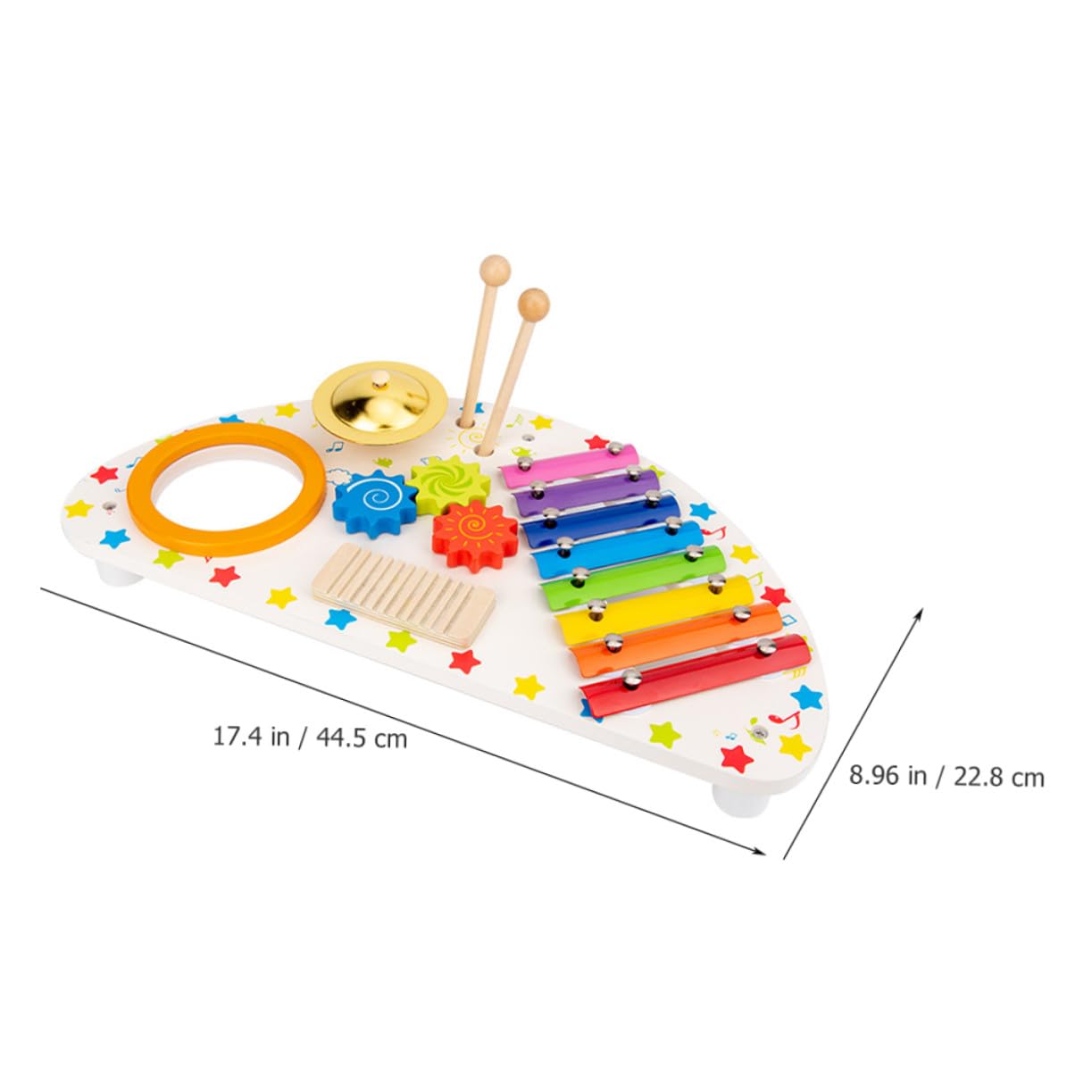 Giocattolo Musicale Xilofono in Legno Set 1 per Ragazzo Ragazza | Gioco Educativo, Intrattenimento per Feste, Sviluppa Ritmo, Interazione Genitore-figlio