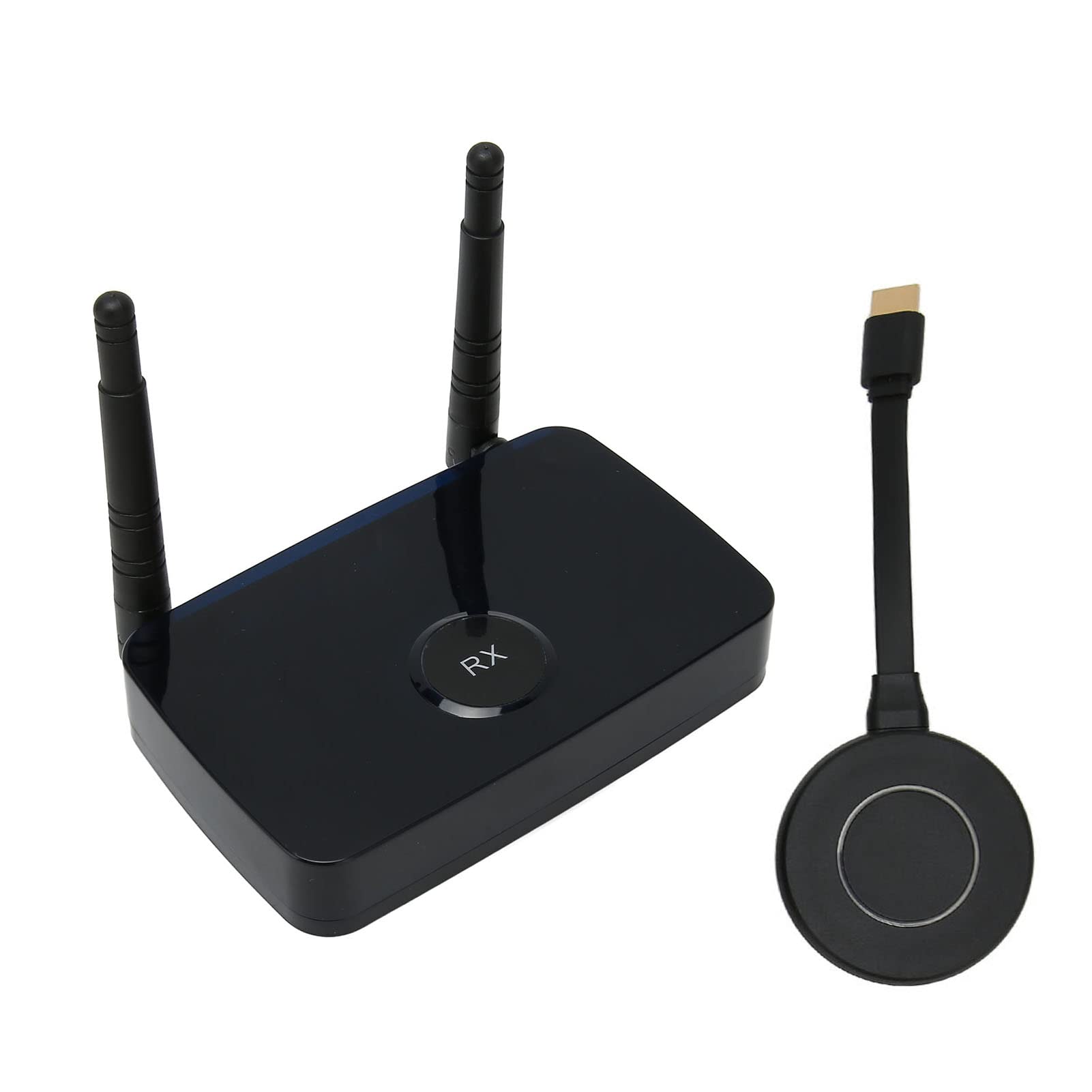 Bezprzewodowy Nadajnik i Odbiornik HDMI, 328FT Full HD 1080P Bezprzewodowy Sprzęt do Prezentacji Adapter HDMI do Laptopa PC Projektor Telewizyjny (Wtyczka UE)