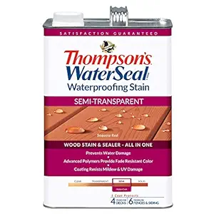 THOMPSONS WATERSEAL TH.042831-16 Semi-Transparent Waterproofing Stain, Sequoia Red