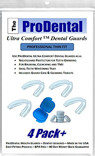 Mouth Guard for Grinding Teeth - 4 Pack | Thin and Trim Anti