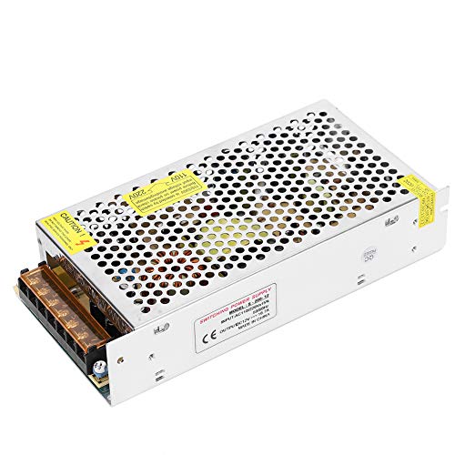 Image of DC12V Switch Power Supply Driver Adapter Aluminum Alloy Transformer for LED Lights and Electronic Devices(S-200-12（12V /16.7A /200W） AC110 /220V±15%)