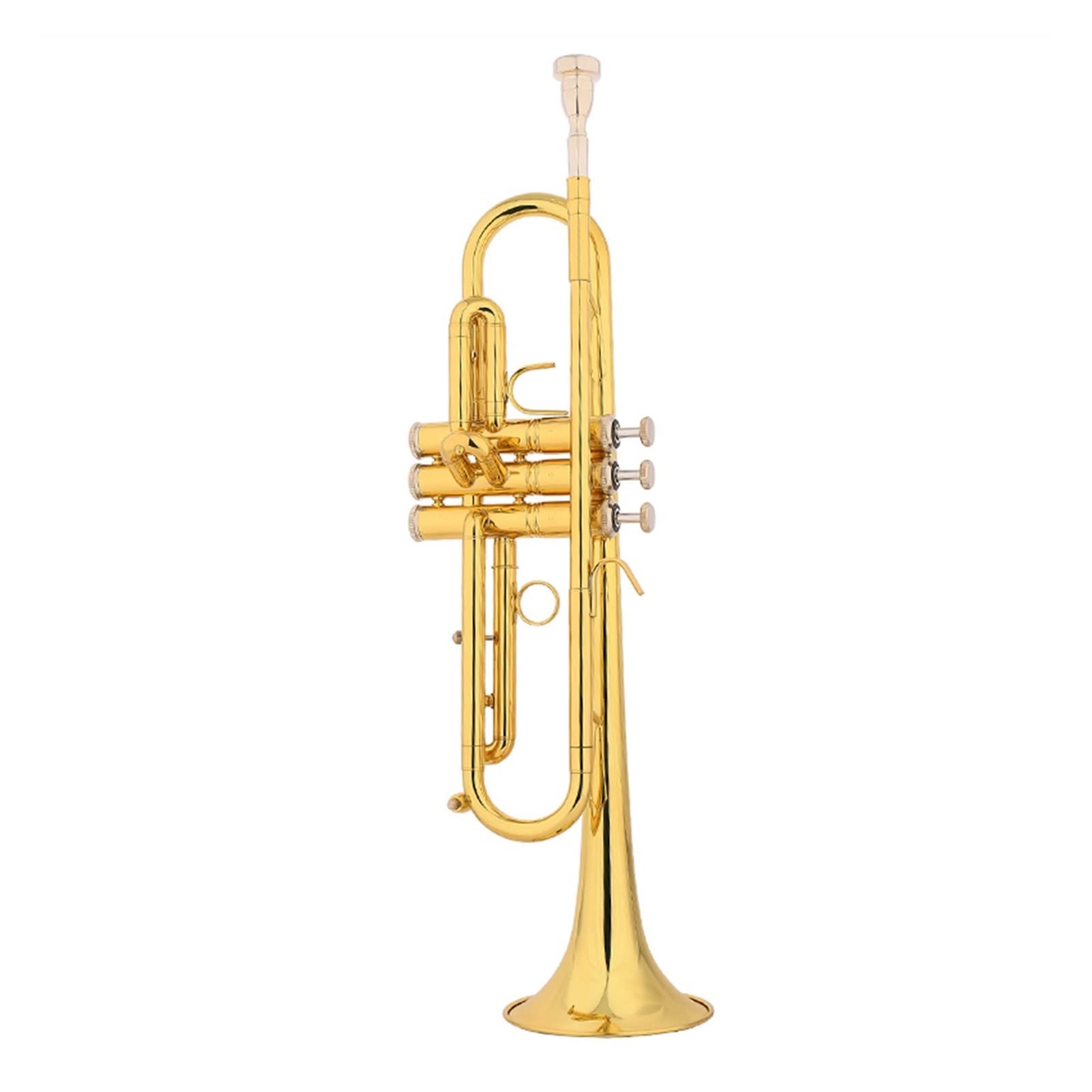 ZENGXUE Small Monel Piston B-Flat Lacquered Gold/Silver Plated Brass Student Trumpet