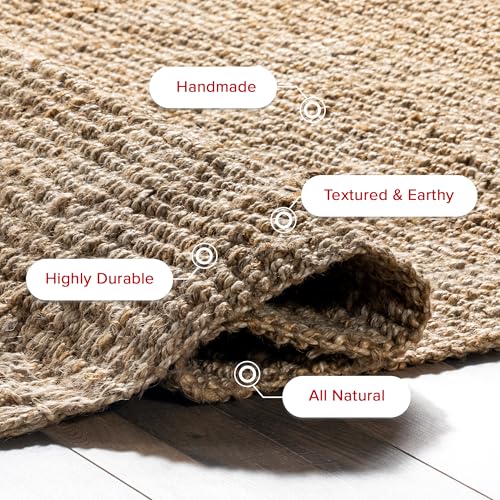 Image of nuLOOM Daniela Natural Solid Flatweave Area Rug, 3' x 5'