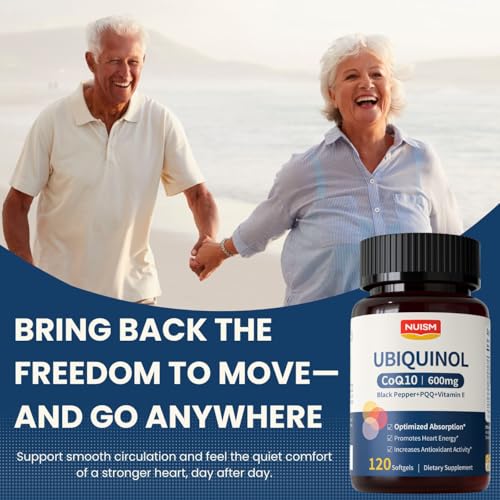 NUISM CoQ10 Ubiquinol 600mg Softgels