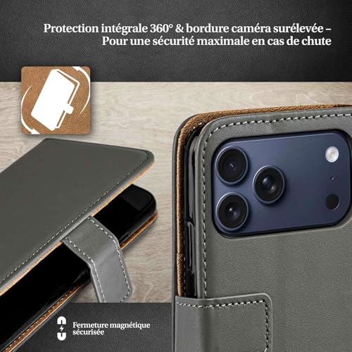 Étui de protection à rabat iPhone 17 Pro Max contre les rayures