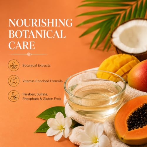 Image of Ginger Lily Farms Botanicals Shampoo, 12oz, Coco Mango | 100% Vegan & Cruelty-Free | Moisturizing Shampoo for All Hair Types