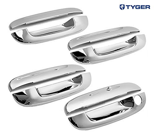 Tyger ABS Triple Chrome Plated Door Handle Cover Fits 02-09 Chevy Trailblazer/05-07 Buick Rainier/02-09 GMC Envoy/03-07 Cadillac CTS/00-05 Deville/06-11 DTS 4 Doors Without Passenger Side Keyhole Tyger ABS Triple Chrome Plated Door Handle Cover Fits 02-09 Chevy Trailblazer/05-07 Buick Rainier/02-09 GMC Envoy/03-07 Cadillac CTS/00-05 Deville/06-11 DTS 4 Doors Without Passenger Side Keyhole