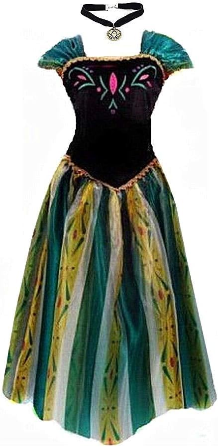 Bling Garderobe Königin Prinzessin erwachsene Frauen Krönung Kleid schöne Partykleid Halloween Cosplay Kostüm, gRÖN, 3XL
