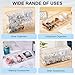 Tatuo 1 Pcs Cable Organizer Box with Wire Ties, Plastic Cord Storage Box with Lid, Electronics Organizer for Home Office Desk Organizers and Accessories (Clear)
