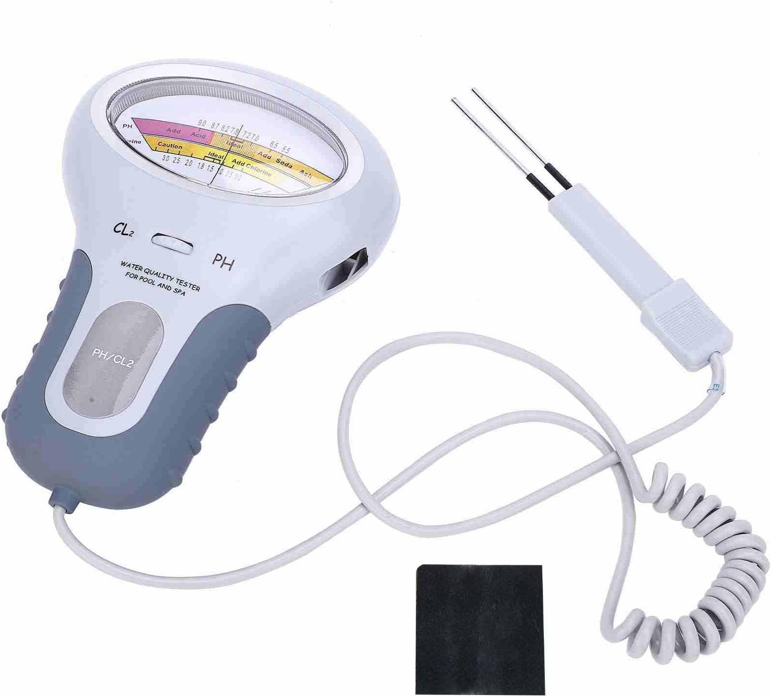 Chlorine and PH Tester, Digital Swimming Pool Tester, Portable Electric Spa Chlorines Reader, Swimming Pool Chlorines Monitor, Water Quality Analyzer, Spa Water Tester, Water Testing Meter