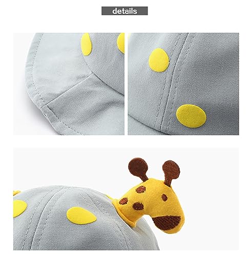Toddler Hat Cute Giraffe Bucket Hat Sun Protection Hat Outdoor Camping Hat for 1-4 Years Boys Girls 6