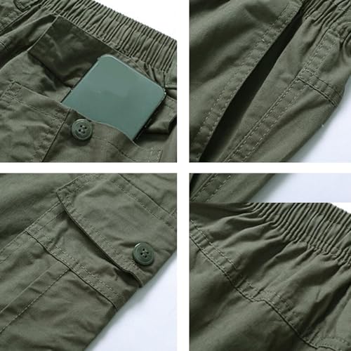 Jollywish Pant, Flexrover Ultra Comfort Flex Fit Cargo Pants, Plus Size Multi-Pocket Outdoor Tactical Pant for Men. 7