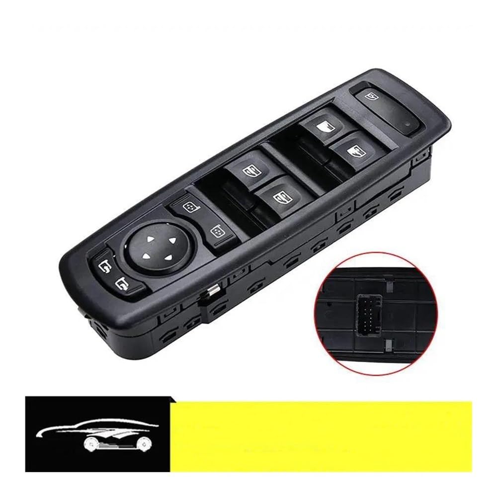 Elektryczny przełącznik podnośnika szyb do Ford Fluence, Megane 3 i Laguna 3 (modele 2008-2016) - Numer części: 254000015R / 25400-0015R - strona kierowcy (po lewej stronie)