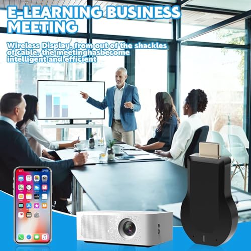 Image of WISTAR Plus HD Wireless Display Receiver, SmartSee Airplay MiraCast Adapter DLNA Streaming Stick Cast iOS Mac Android Phone Screen to HD TV Thanksgiving Christmas Day Gift