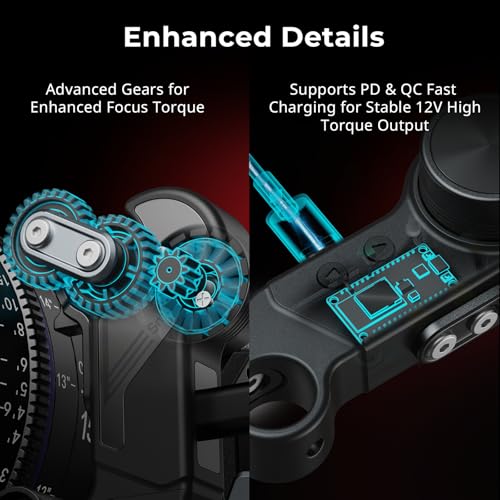 Kit inalámbrico de follow focus SmallRig (Lite) con controlador de volante y motor receptor, paradas A/B y abrazadera para varillas de 15 mm, diseño compacto, compatible con lentes de cine y zoom con alta amortiguación - modelo 4296 miniatura 6