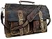 Cuero Businesstasche Aktentasche Bremen Arbeitstasche Bürotasche Umhängetasche Qualität 18 Laptoptasche Ledertasche Vintage Uni Collegetasche Ordner Braun Herren Damen Groß XXL