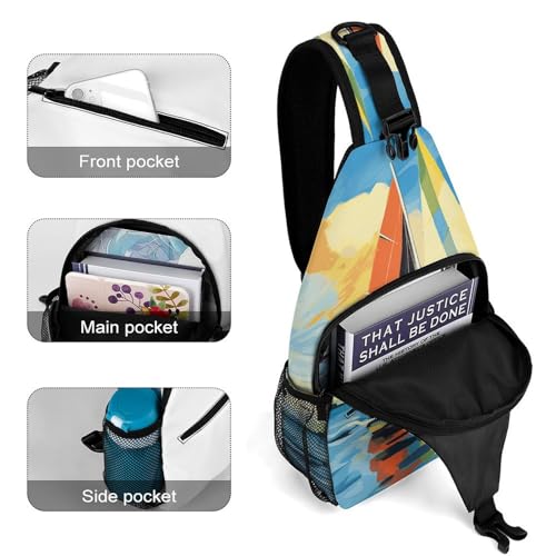 Sling Bag Crossbody Casual para Viajes y Senderismo miniatura 4