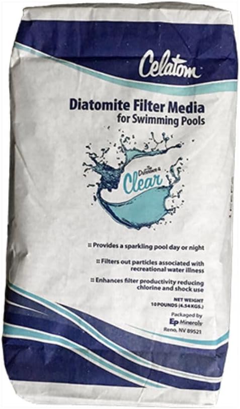 DPM EP Minerals Celatom Diatomaceous Earth Swimming Pool Filter Powder 25 lbs (Diatomaceous Earth Powder) DPM EP Minerals Celatom Diatomaceous Earth Swimming Pool Filter Powder 25 lbs (Diatomaceous Earth Powder)