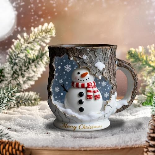 Tazas de café de Navidad y tazas de beber de viaje multifuncionales con diseño Papá Noel 4