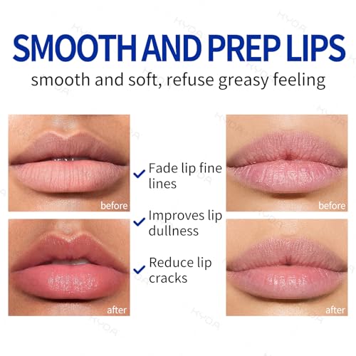 kyda 2 pcs lip primer colorless tint smoothes and refines lips moisturizing primer for lips sheer lightweight lip base lipstick primer amp daily lips balm