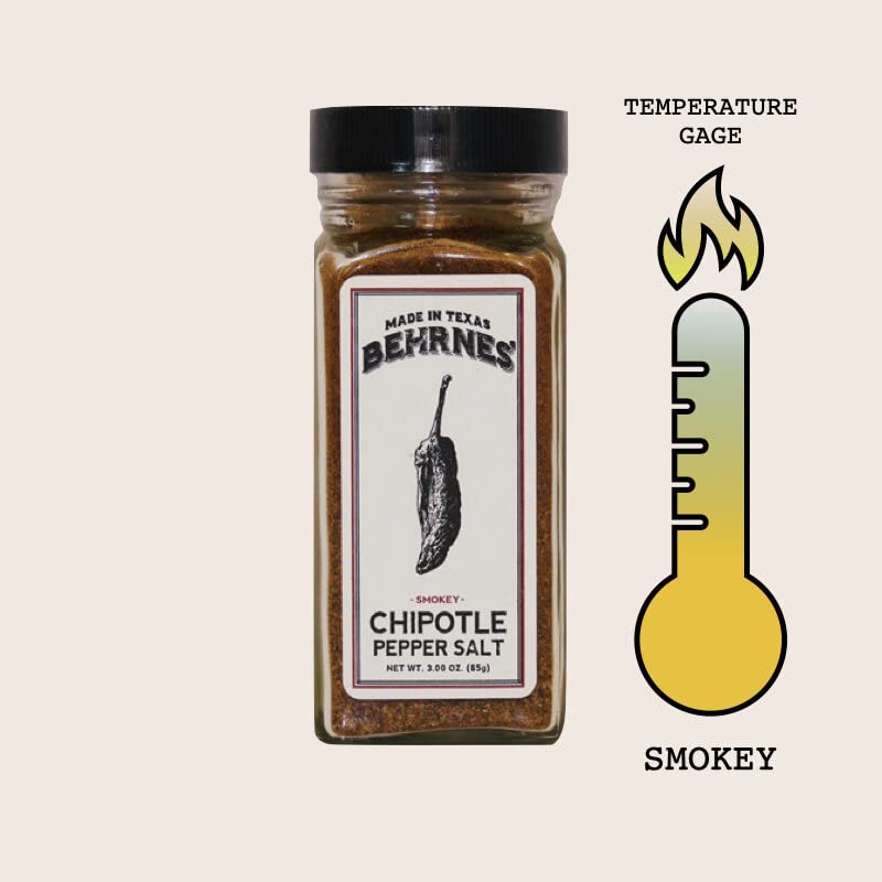 Miniatura 6 de Behrnes' Pepper Salts Cayenne - Juego de 3 piezas de sal con infusión de pimienta tejana, incluye cayena, jalepeno, chipotle, hecho a mano, TX, EE.