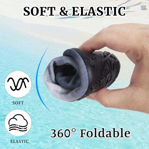 Water Sports Shoes Barefoot Quick-Dry Aqua Yoga Socks Slip-On for Men Women Swim Beach Barefoot Slip-on Wide Toe Box Sneakers Hiking Athletic Outdoor Shoes for Pool Surf Walk Breathable Soft Unisex4