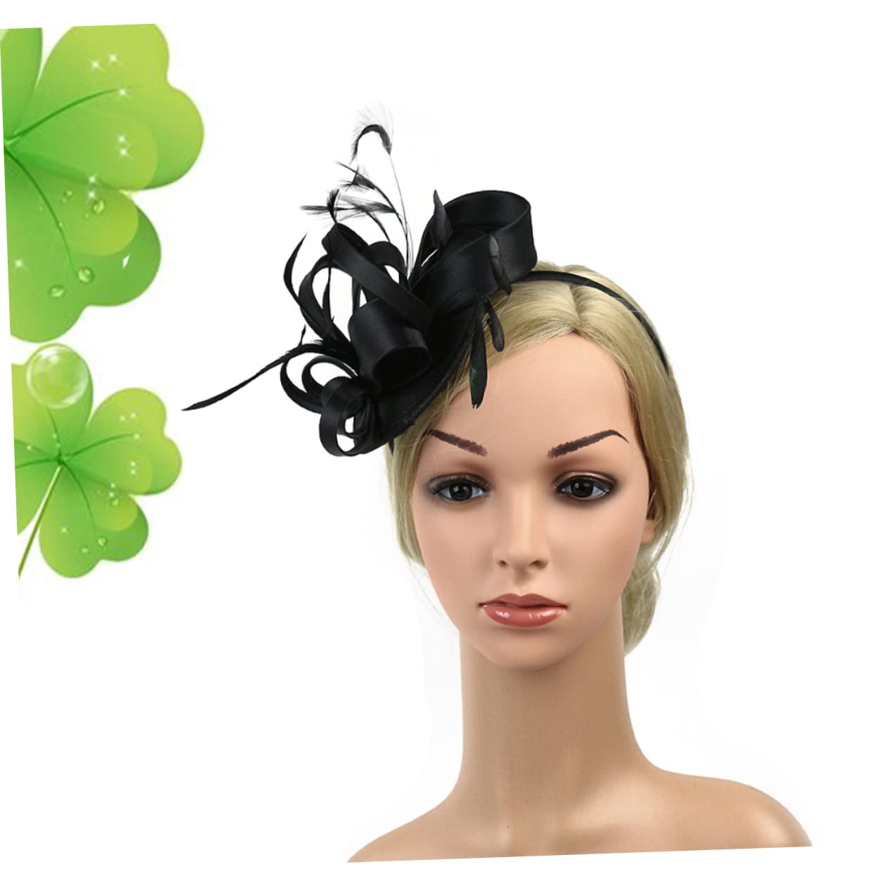 FOMIYES Cuffie Fascia Cappello Donna Fascia Sposa Cappelli Di Fascinator Per Le Donne o Festa Flapper 1920S Flapper Per Fiori Decorazione Copricapo Per La
