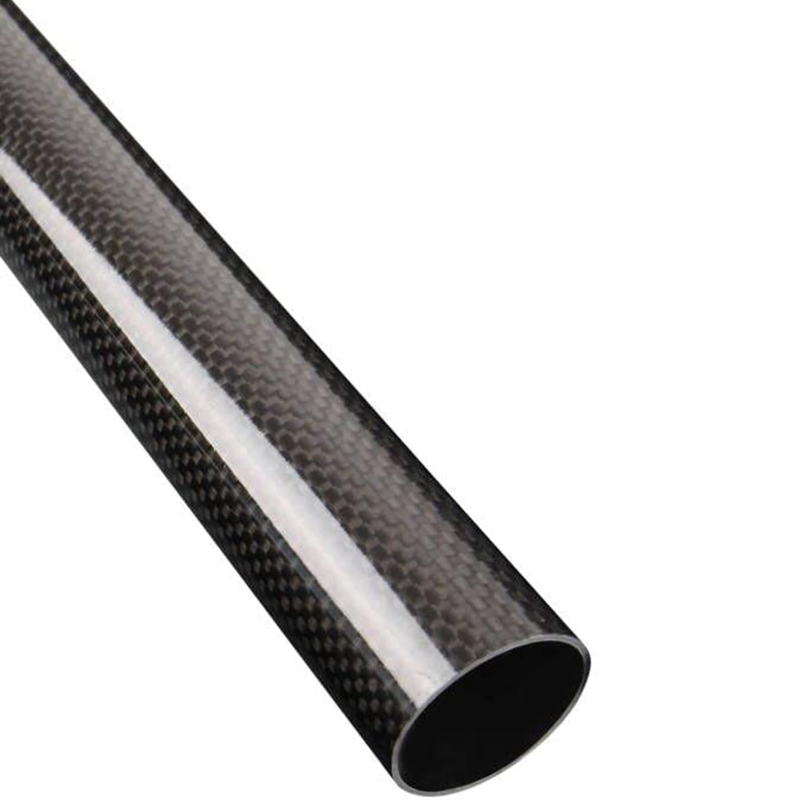 Carbohnfaserrohre Hohlrohr aus 3K-Carbon, stabiles Rundrohr aus Carbonfaser, für Robotik/Drohnen/Angelruten/Automatisierungsanlagen(31x29x1000MM)