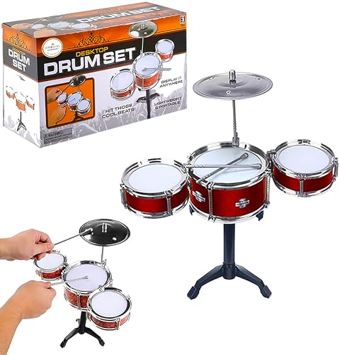 The Dreidel Company Tabletop Drums Set, Desktop Games, Junior Beginners, Party Favors 18