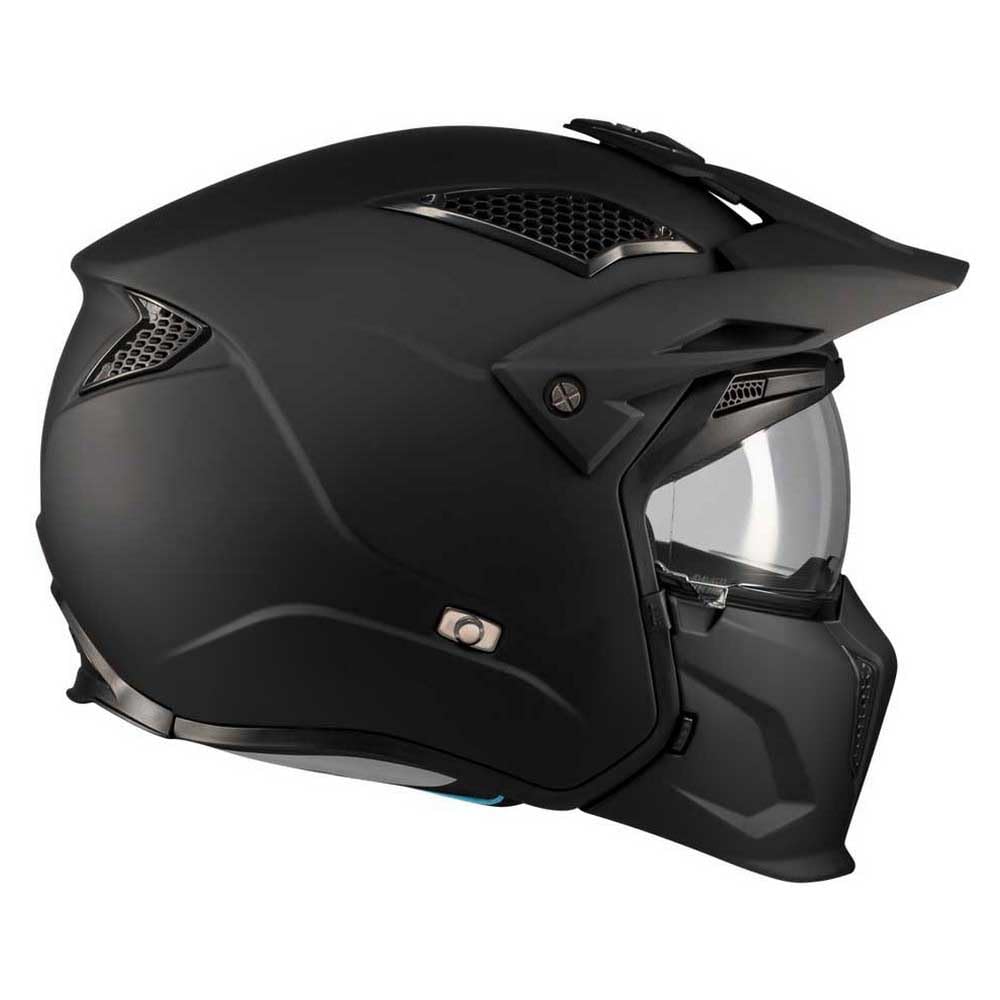 MT Helmets Streetfighter SV S – Casco Moto Integral Abierto con Visor Solar Retráctil, Estilo Streetfighter, Interior Lavable y Calota HIRP | Homologado ECE 22.06 & DOT