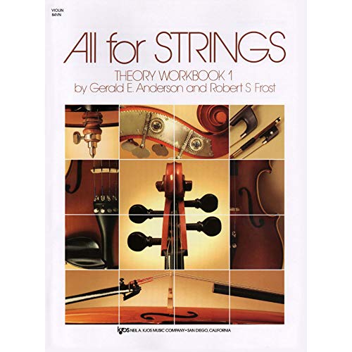 Image of All For Strings - Theory Workbook 1 for Violin by Gerald E Anderson and Robert S Frost